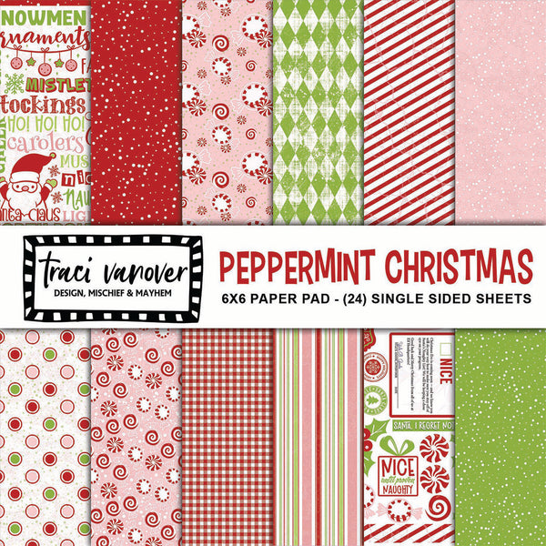 Peppermint Christmas - 6" x 6" Paper Pad